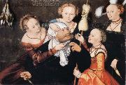 CRANACH, Lucas the Elder Hercules and Omphale oil painting picture wholesale